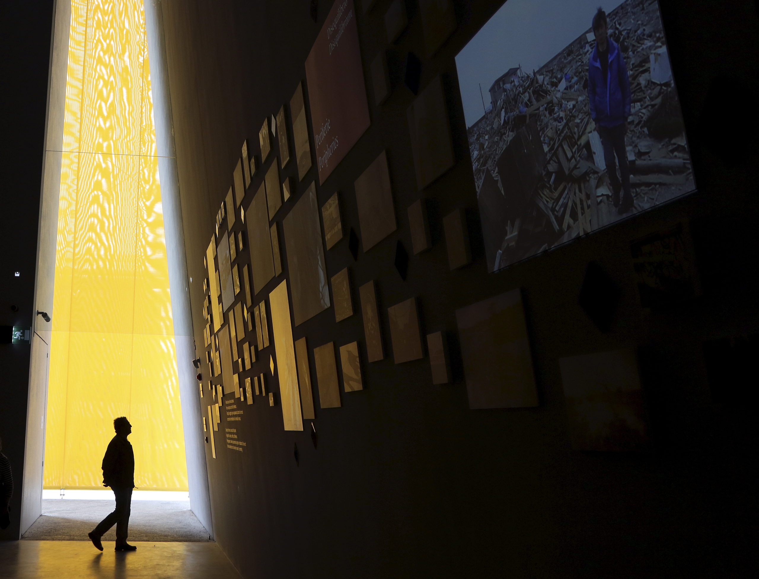 A person visits the Holy See pavilion at Expo 2015 in Milan, 6 May 2015 (REUTERS/Stefano Rellandini)