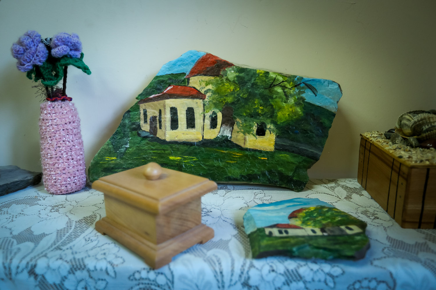 A work made from a piece of stone