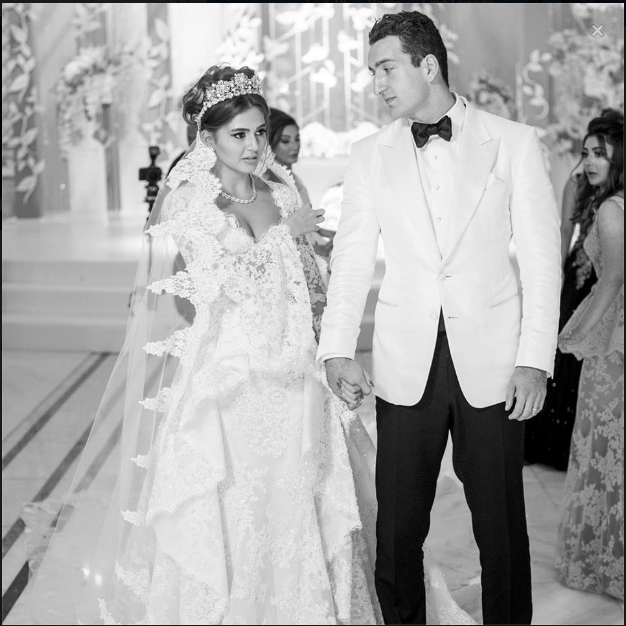 Abdul Aliyev and his new wife Seljan Khatun Mammadova
