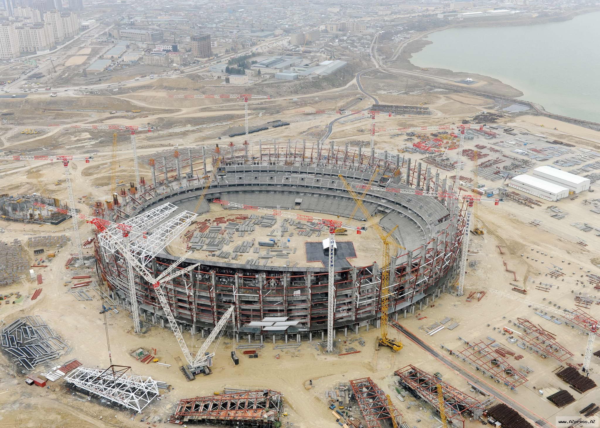 Bakı Olimpiya Stadionu tikiliş zamanı – 2014-cü il