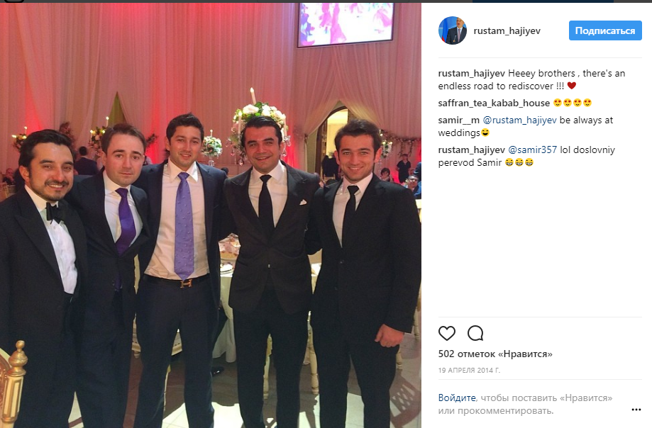 Cousins (left to right) Nuran, (unknown friend), Rasim, Ramin and Rustam