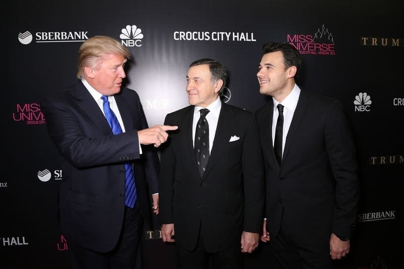 Дональд Трамп, Араз и Эмин Агаларовы