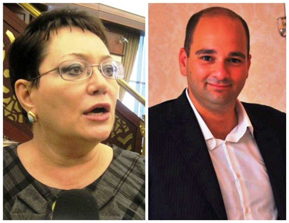 Elmira Axundova və oğlu Həbib Axundov