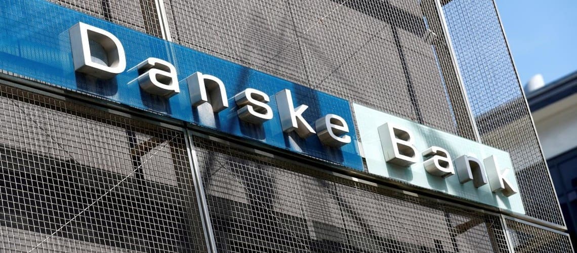 FILE PHOTO: Danske Bank sign is seen at the bank’s Estonian branch in Tallinn, Estonia August 3, 2018. REUTERS/Ints Kalnins/File Photo