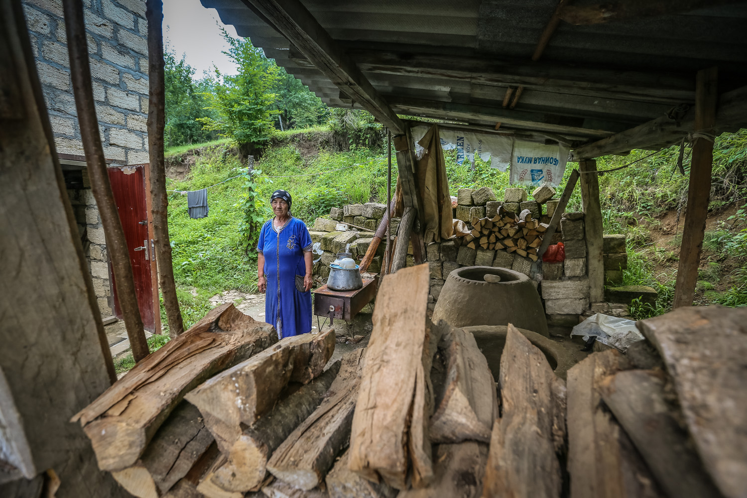 Granny Madina has carved out a special place to make tandoor ovens in her yard