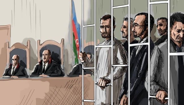 Группа осужденных по Нардаранскому делу Иллюстрация Мейдан ТВ
