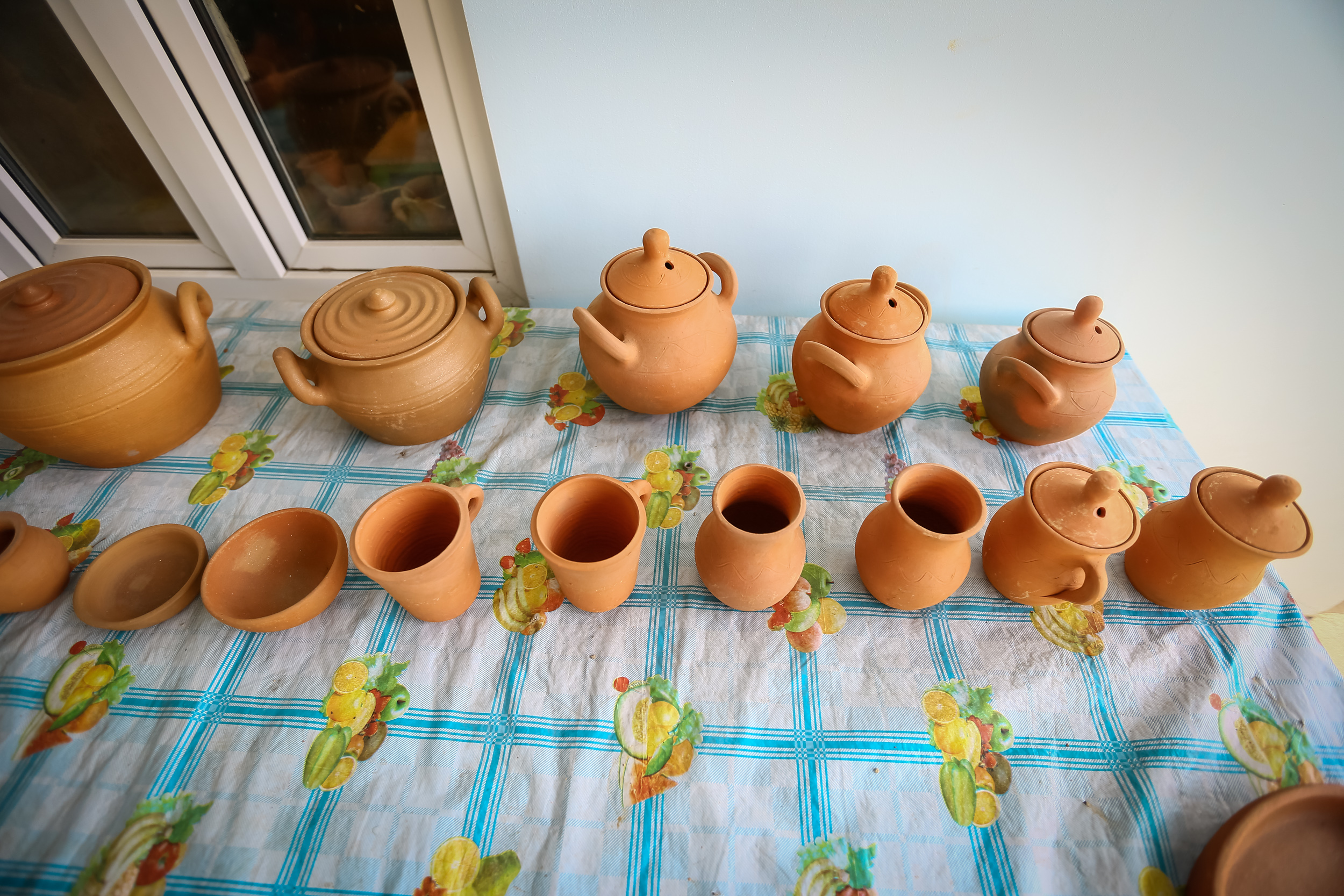 Hazırlanmış saxsı qablar