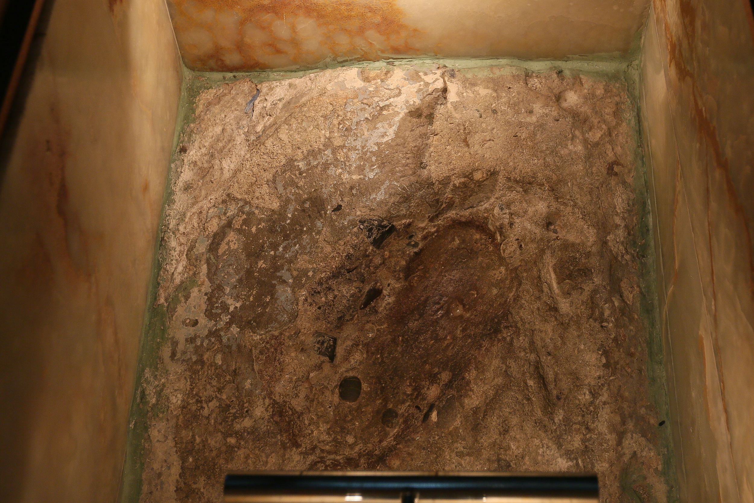 Hazrat Ali’s Footprint is preserved by a special glass covering