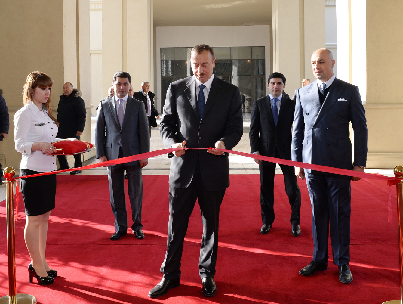 İlham Əliyev Anar Məmmədovla birgə Quba Rixos hotelinin açılışında