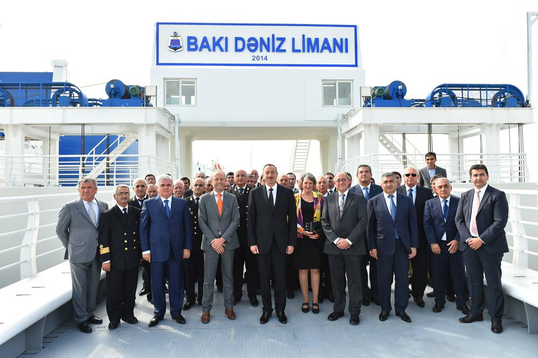İlham Əliyev həmin limanda