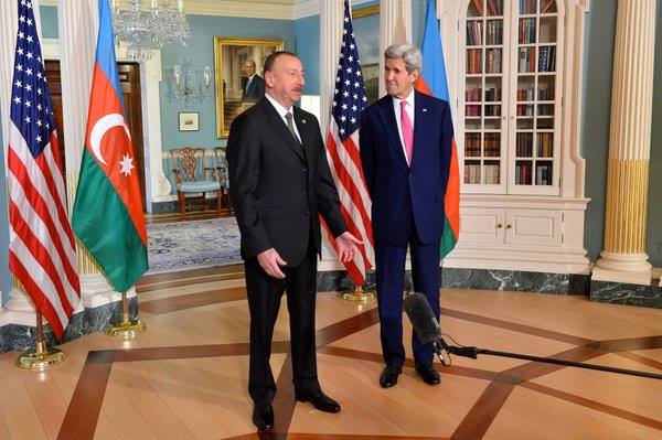 Ilham Əliyev və Con Kerri