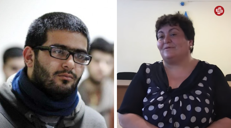 İlkin Rüstəmzadə və anası Atlas Hüseynova