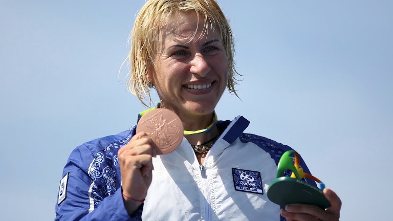 Inna Osypenko – Radomska won bronze in the 200m women’s canoe sprint in Rio