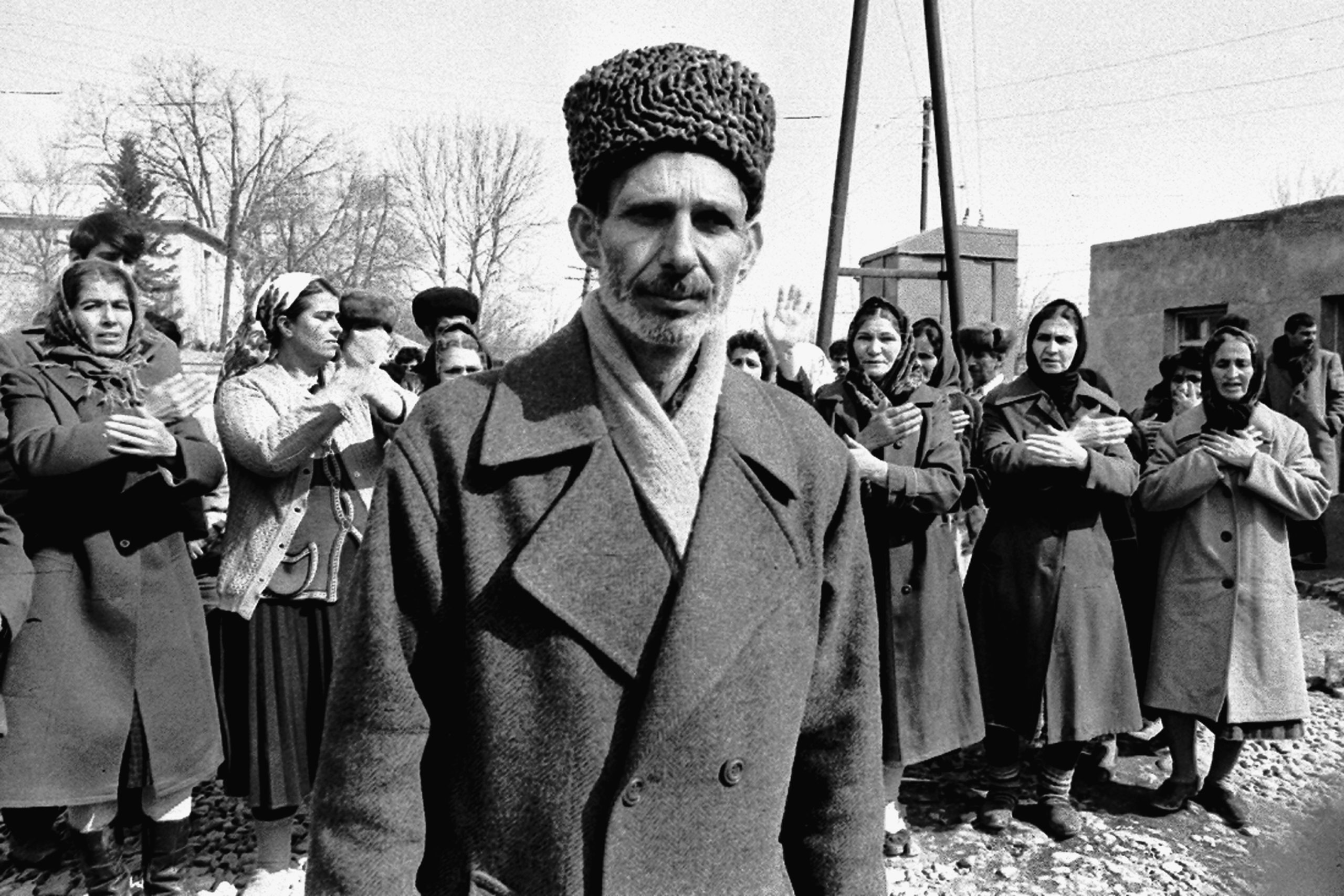 İnsanlar Ağdamda Xocalı faciəsini anır, 1992-ci il