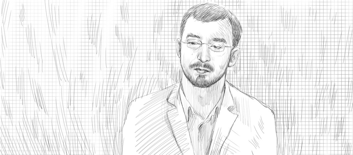 лидер  “Мусульманского движения” Тале Багирзаде, иллюстрация Мейдан ТВ