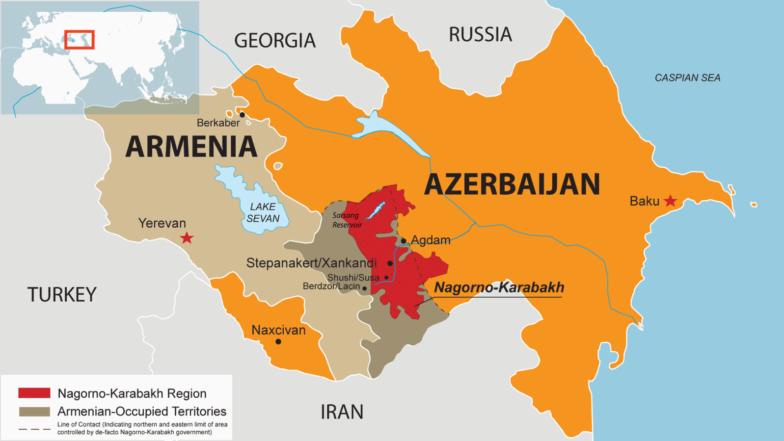 Map of Azerbaijan