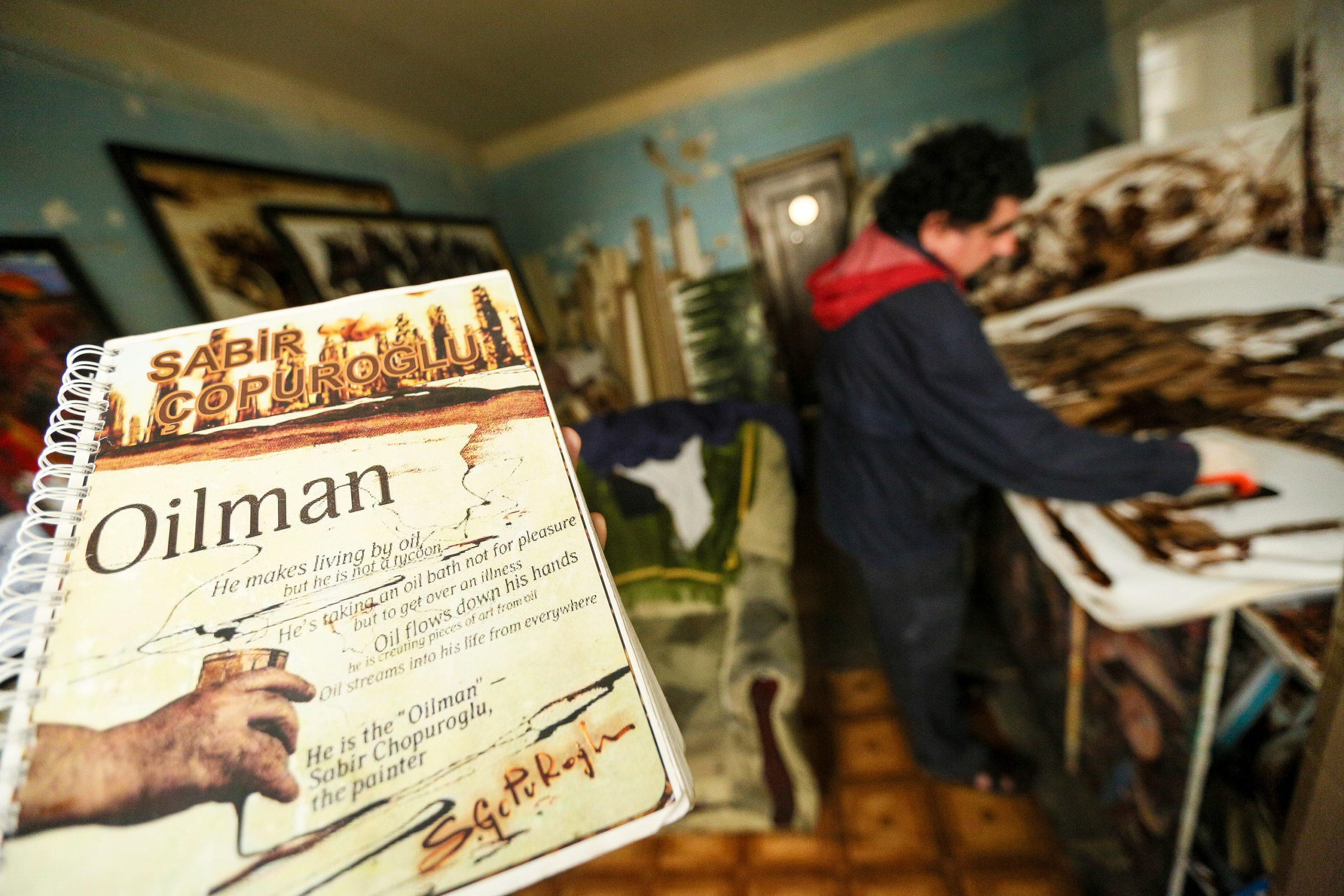 ”My friends have prepared a small book based off the exhibitions and interviews I’ve had in different countries.”