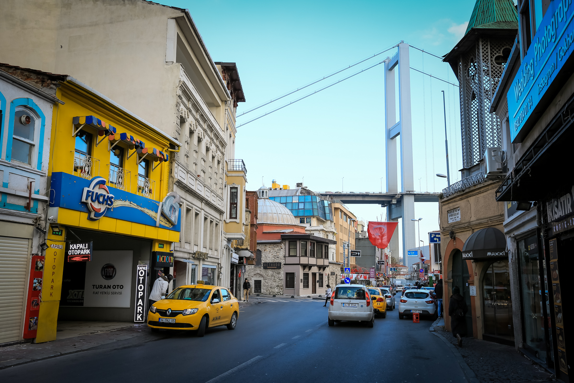 Ortaköydən Reina gecə klubuna gedən yol – MuallimNaci Caddesi