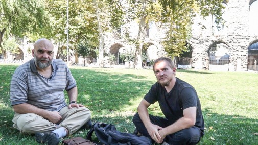 Pavel Okruzhko (right)