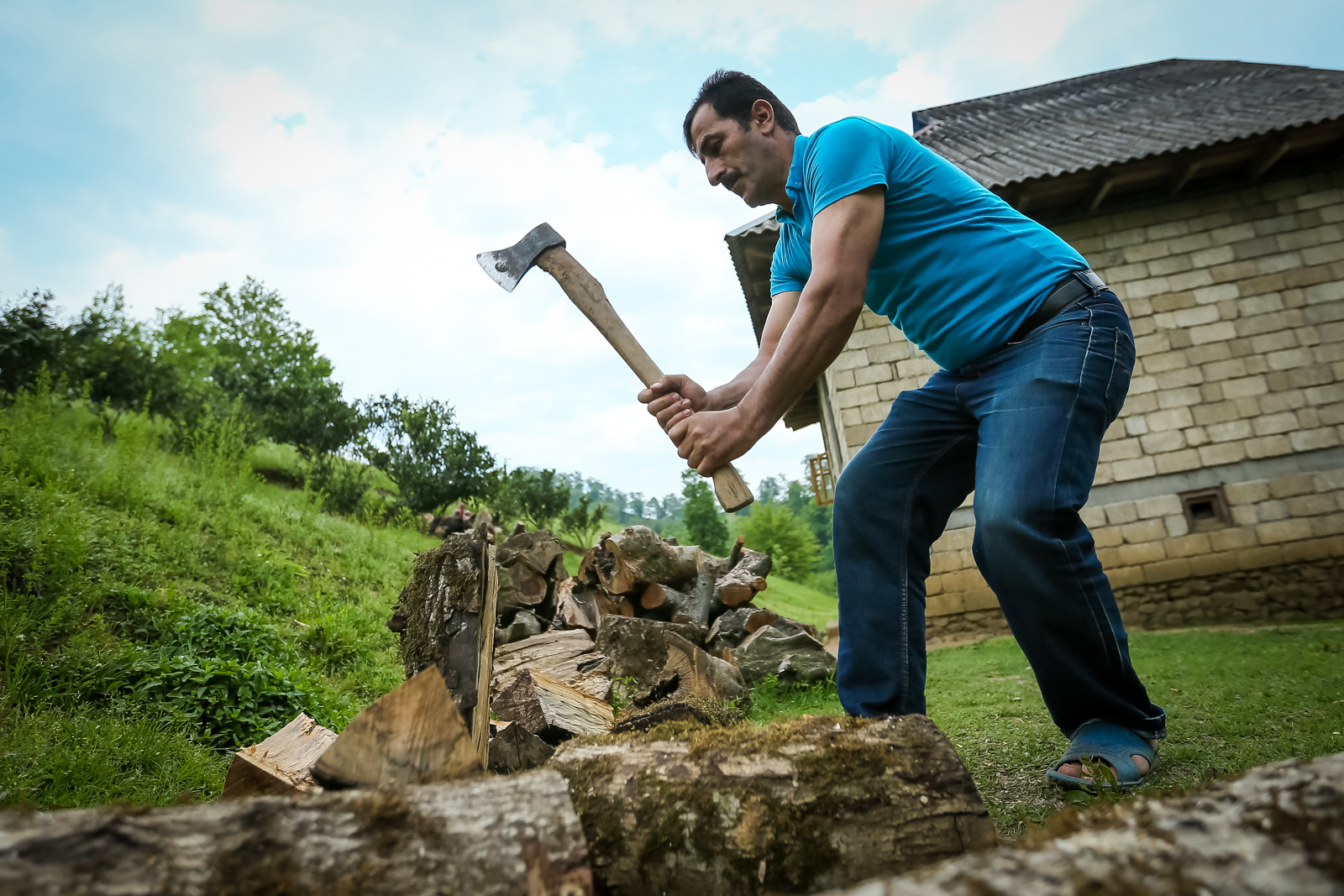 Qurumuş ağaclar yeganə istilik mənbəyidir