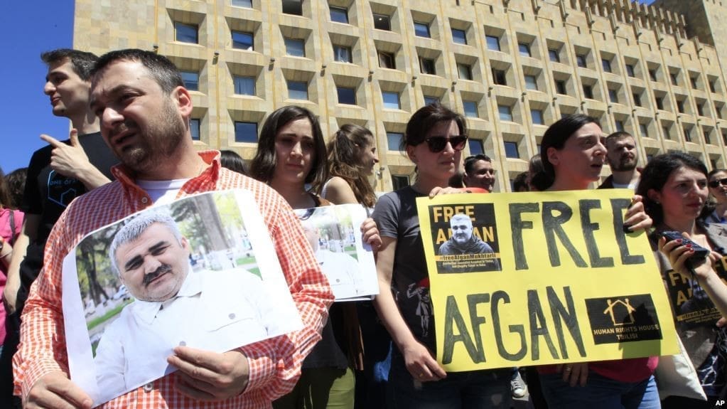 С проведенной в Грузии акции в поддержку Афгана Мухтарлы