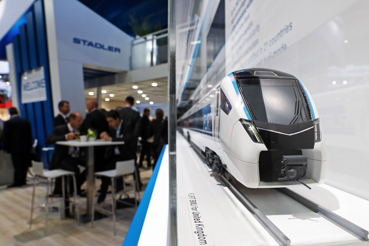 (STADLER.jpg) Фото: Новый поезд Stadler Rail Group (InnoTrans 2016)