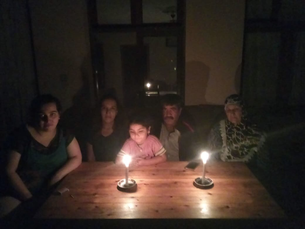 The Mammadov family at home