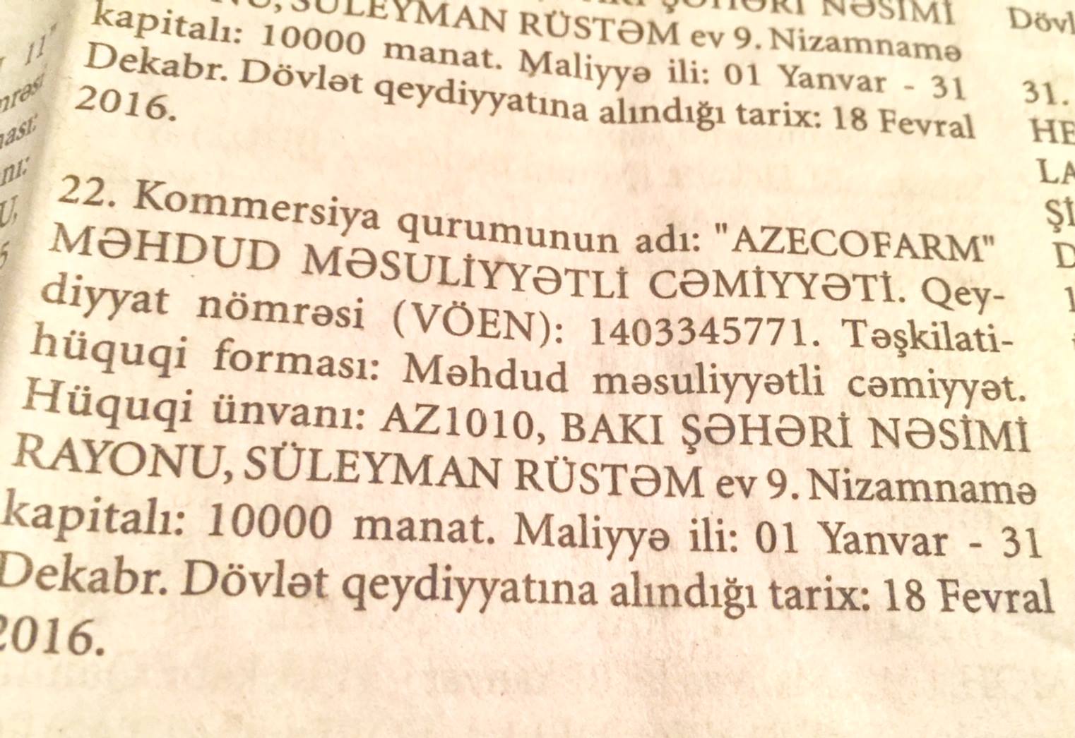 «Vergilər» qəzeti