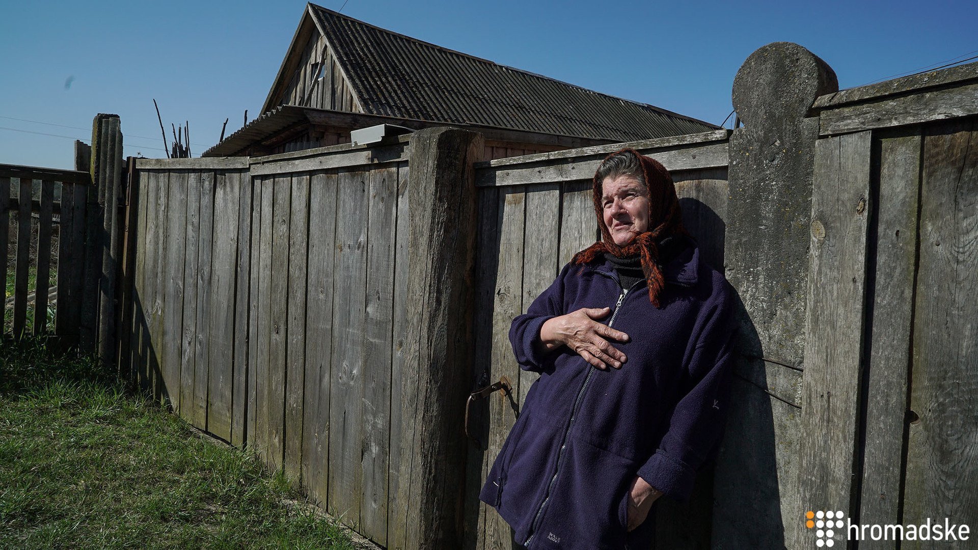 Yerli sakin Qalina,  Zelenaya polyana, Polesye rayonu, Kiyev bölgəsi