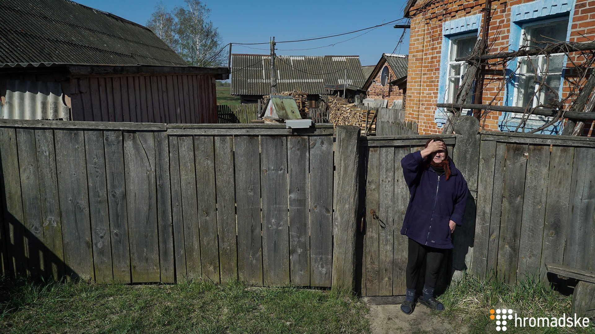 Yerli sakin Qalina,  Zelenaya polyana, Polesye rayonu, Kiyev bölgəsi