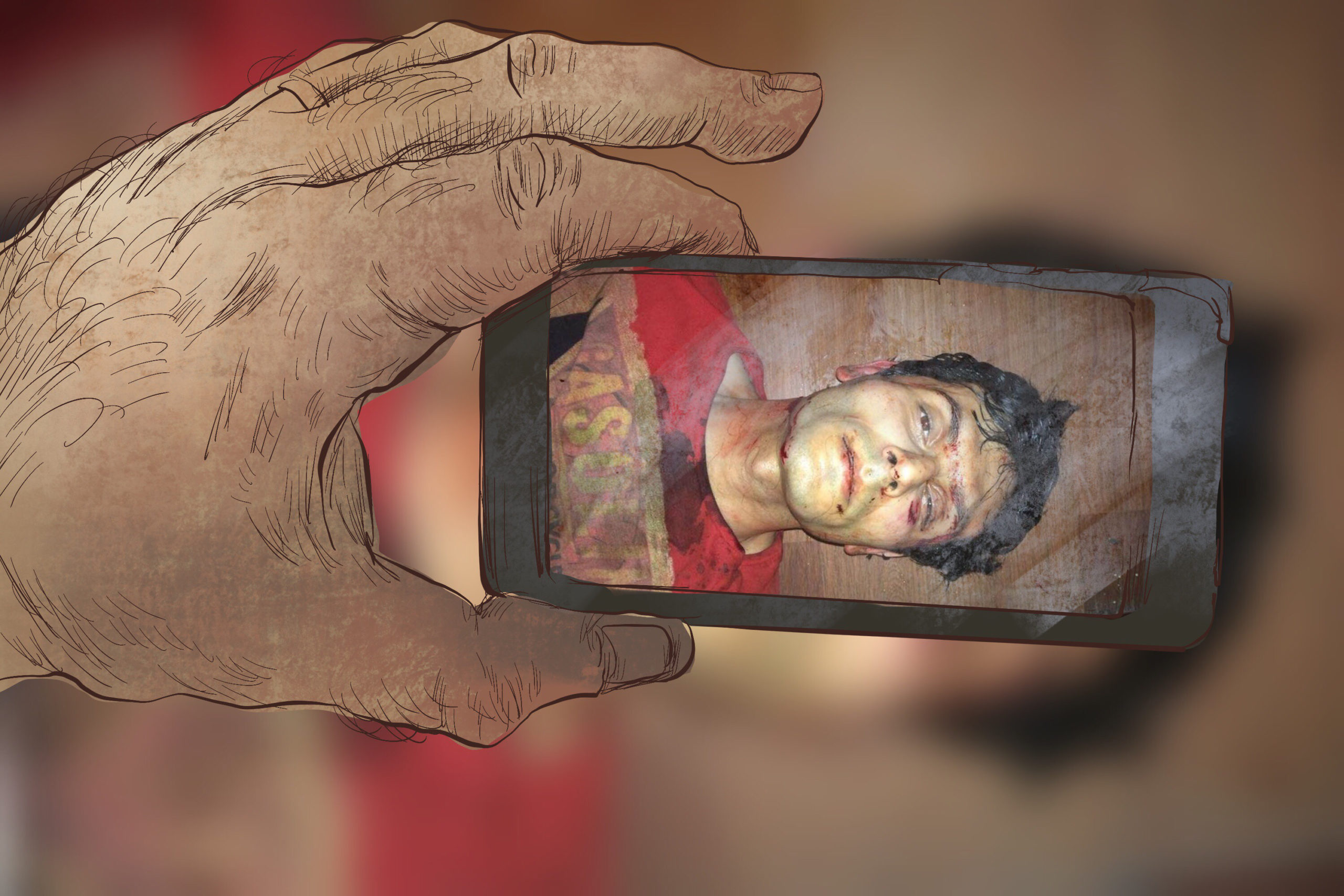 Yunis Səfərovun fotosunu çəkərkən