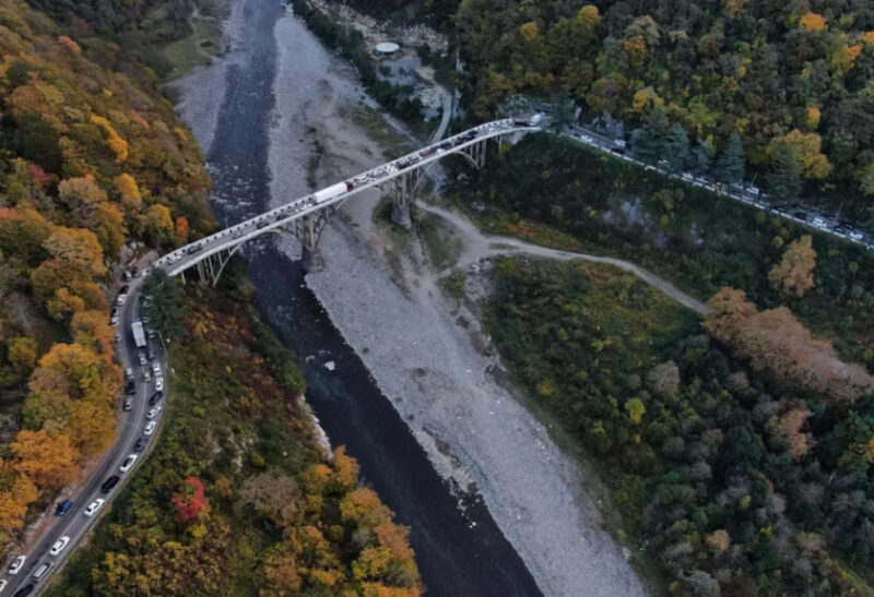 Körpü üzərində aksiya, foto: Abkhaz World