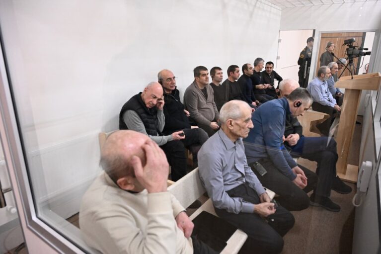 Erməni məhbuslar məhkəmədə, foto: İTV