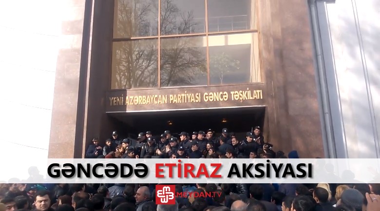Gəncədə aksiya