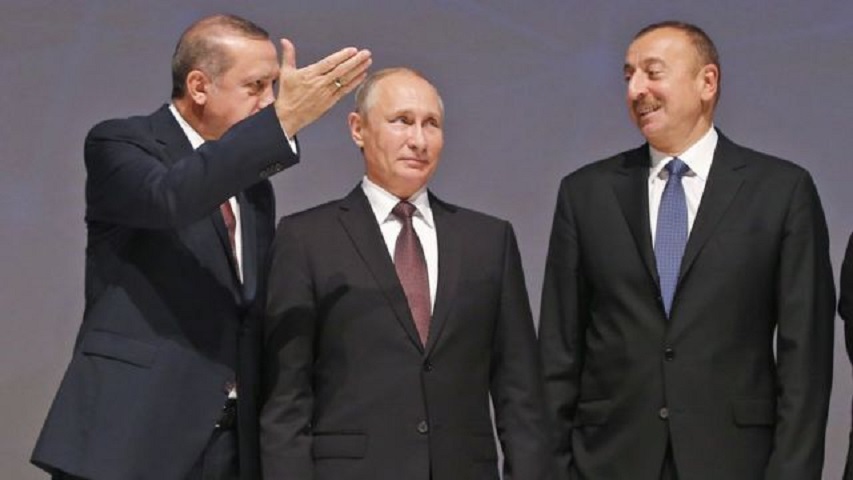 R.T.Ərdoğan, V.Putin və İ.Əliyev