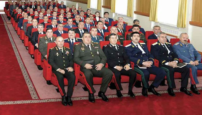 Собрание руководства силовых структур в НАР. Крайний справа генерал Вели Алескеров