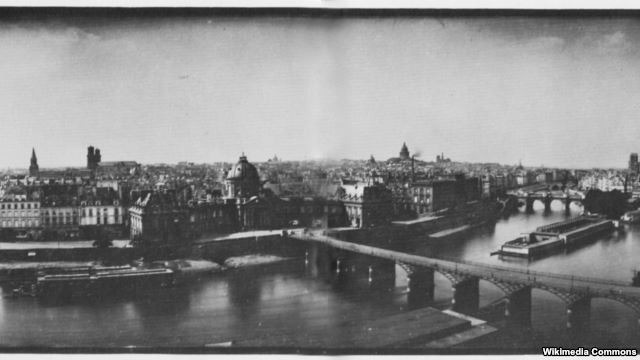Панорама Парижа. Дагерротип Фридриха фон Мартенса. 1846