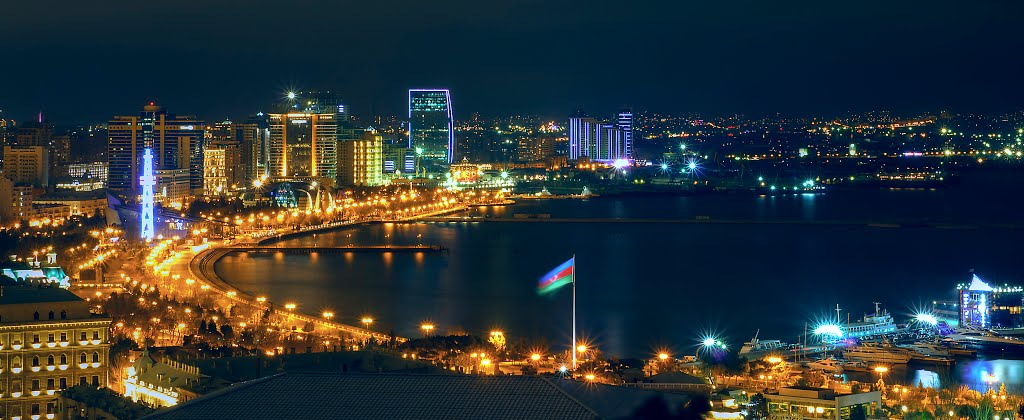 Вид Баку ночью