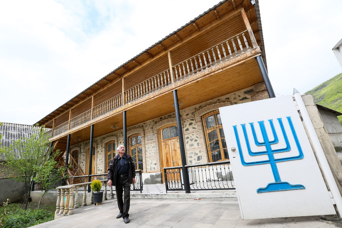 He goes to synagogue at specific times of day in order to pray