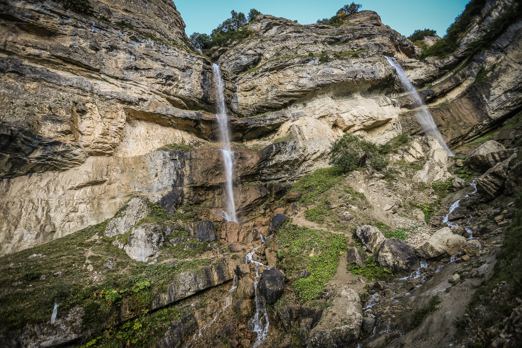 водопад 7 красавиц в азербайджане