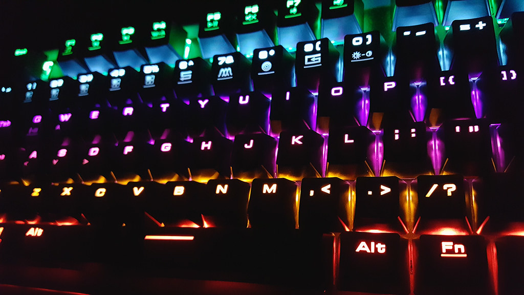 Gaming computer keyboard RGB