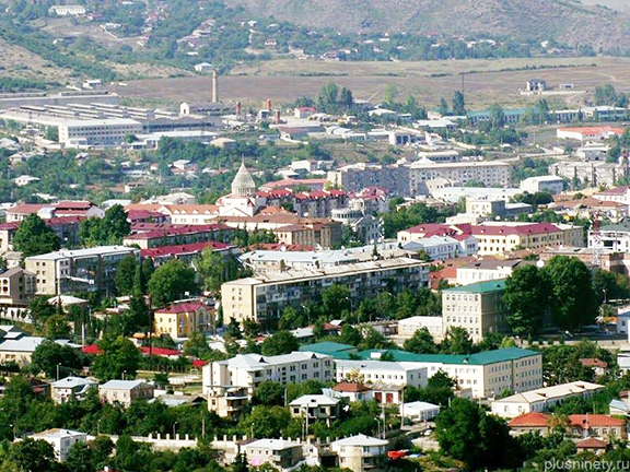Capital of de facto independent Nagorno-Karabakh, Stepanakert. Az - Khankendi