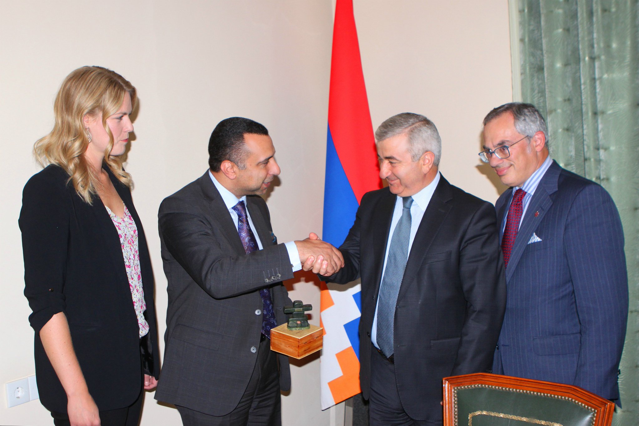 Rachel Harder, Majed El Shafie, Ashot Ghoulyan, and Tony Clement