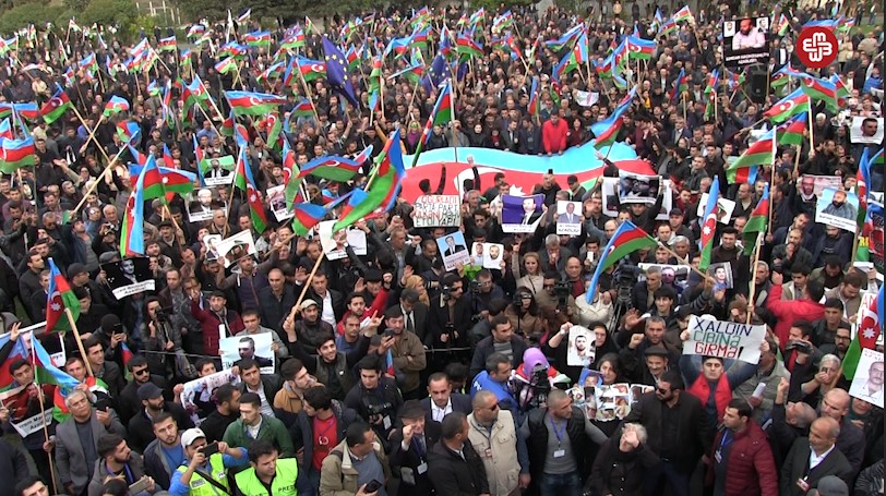 Rally in Baku.