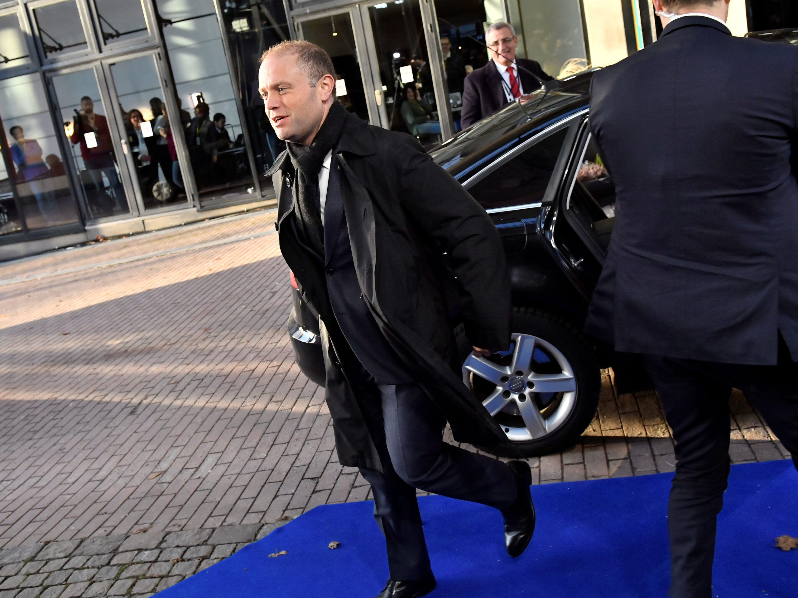 Prime Minister of Malta, Joseph Muscat arrives for the EU Social Summit for Fair Jobs and Growth in Gothenburg, Sweden, November 17, 2017
