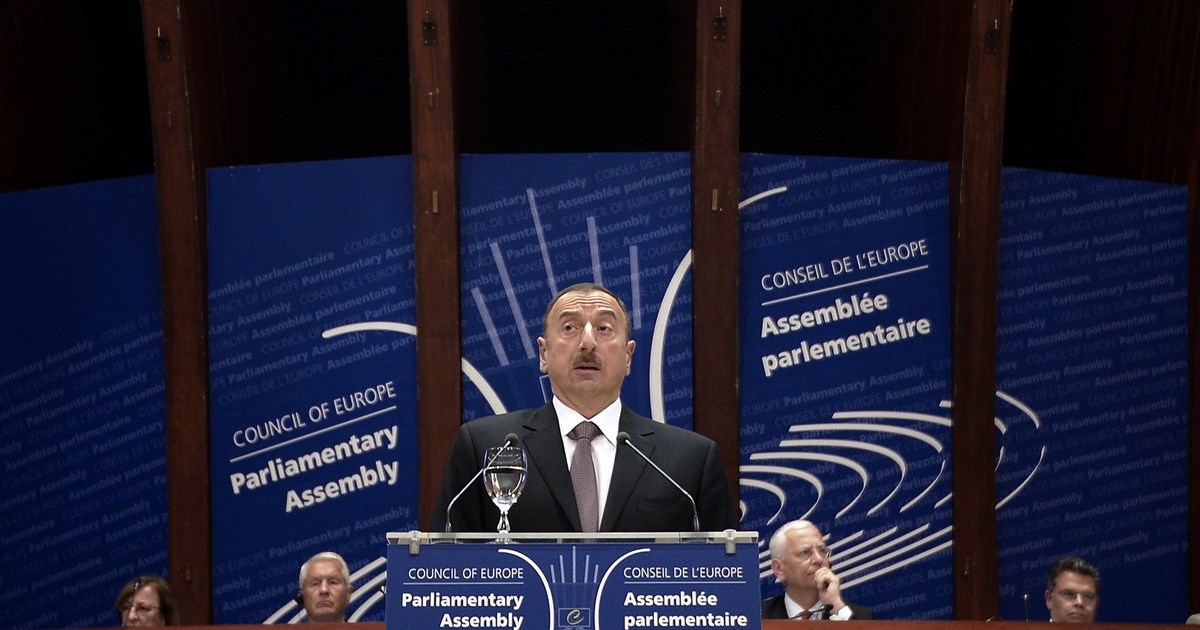 Azerbaijani President Ilham Aliyev addresses PACE