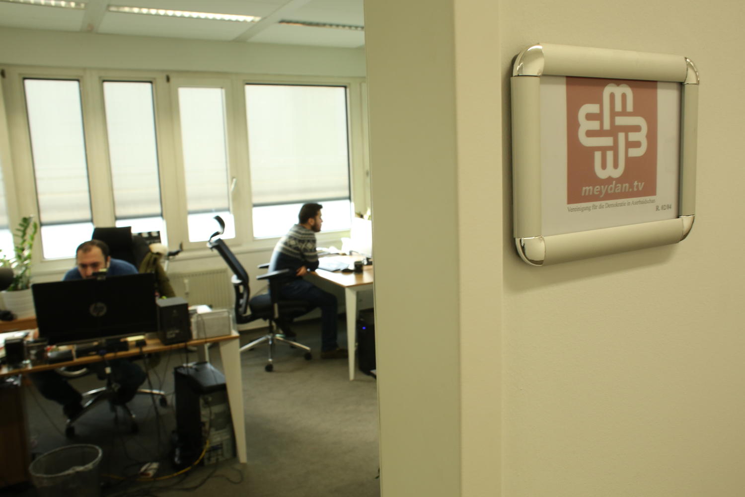 Meydan TV office in Berlin