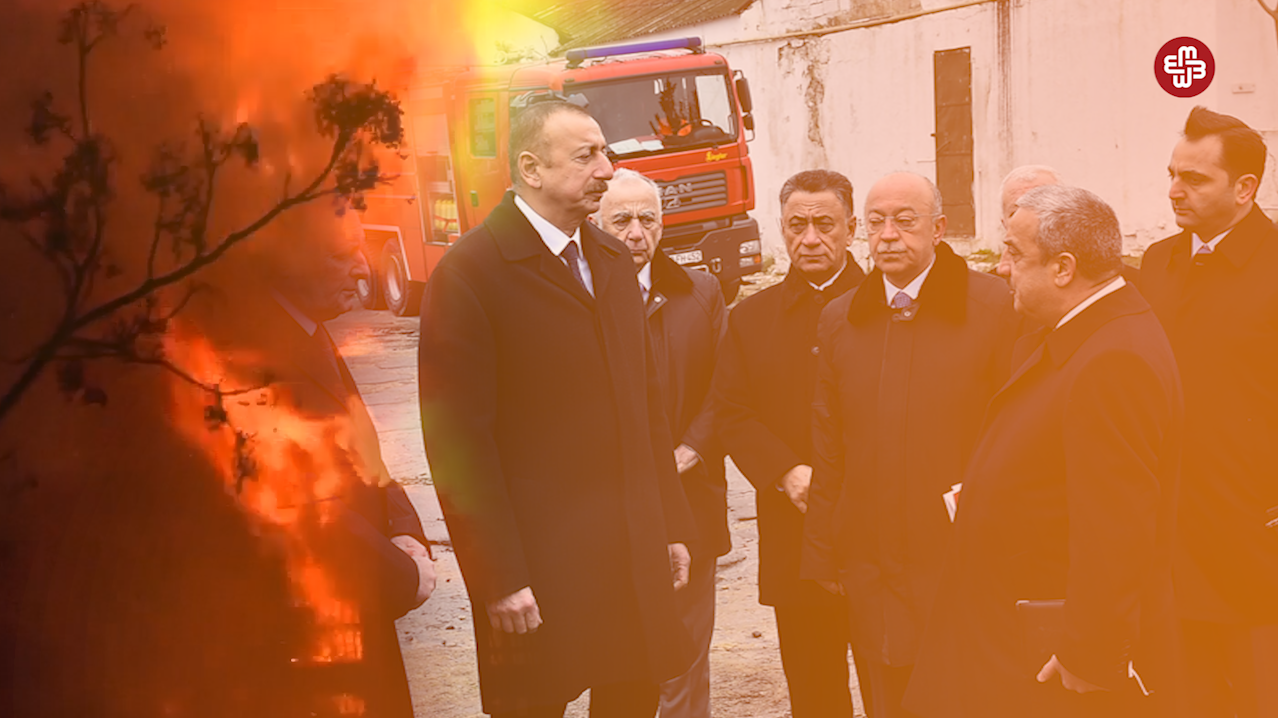 İlham Əliyev hadisə yerində