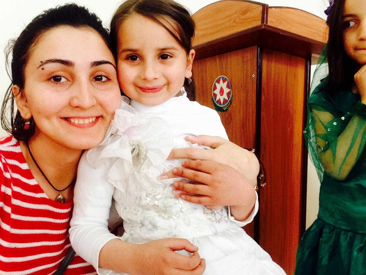 Turana Huseynova with her students in Lekit