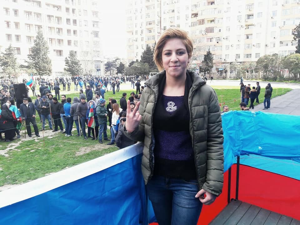 Popular Front of Azerbaijan Party activist Fatima Movlamli